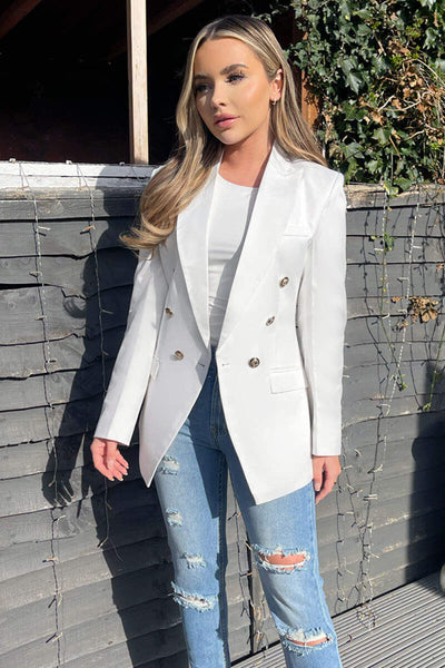 Cream military clearance coat