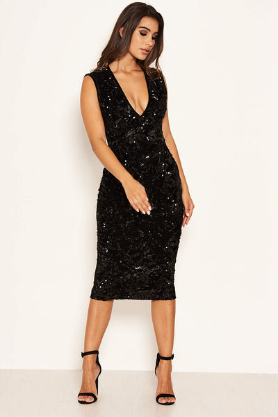 Ax paris on sale crushed velvet dress