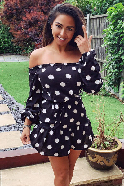 Bardot polka dot wrap 2024 dress