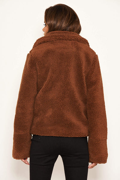 Agnes B offers Paris Brown Teddy Bear Coat