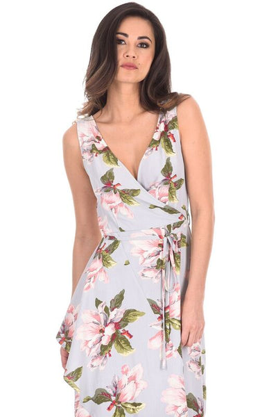 Ax paris grey floral dress best sale