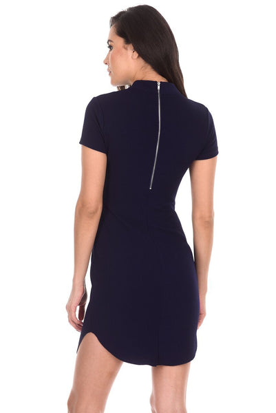 Black Curved Hem Bodycon Mini Dress – AX Paris