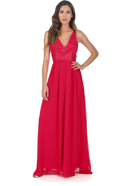 Ax paris red lace dress hotsell