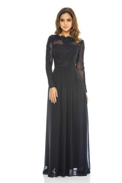 Eyelash Lace Long Sleeve Overlay dress – AX Paris