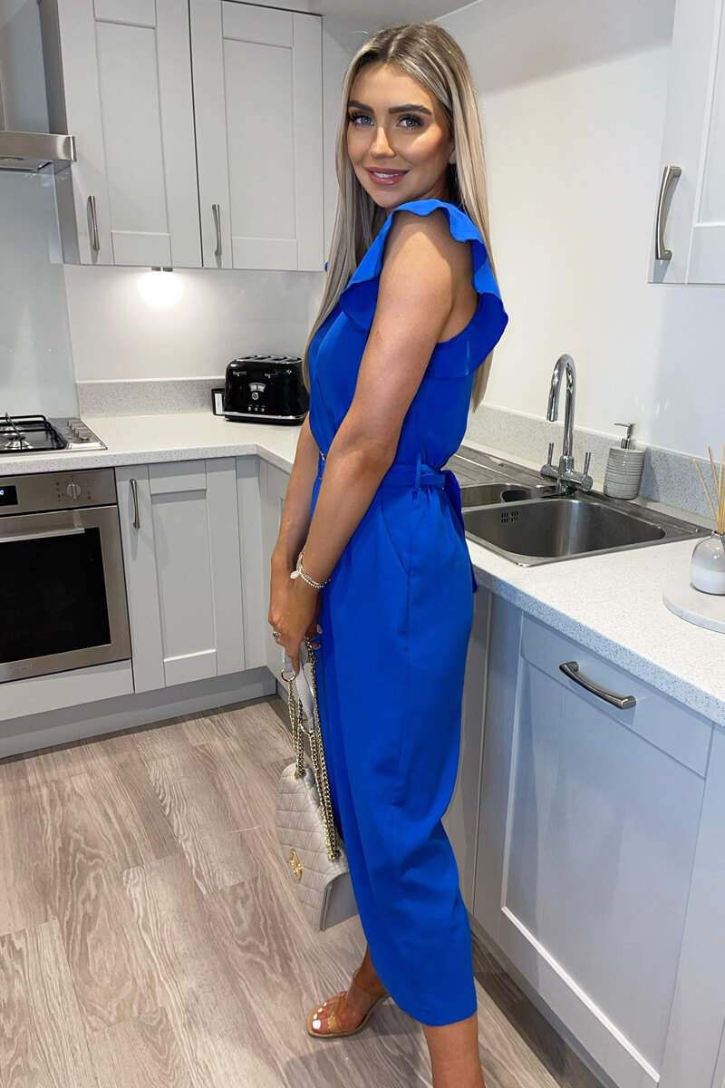 Ax paris blue jumpsuit online