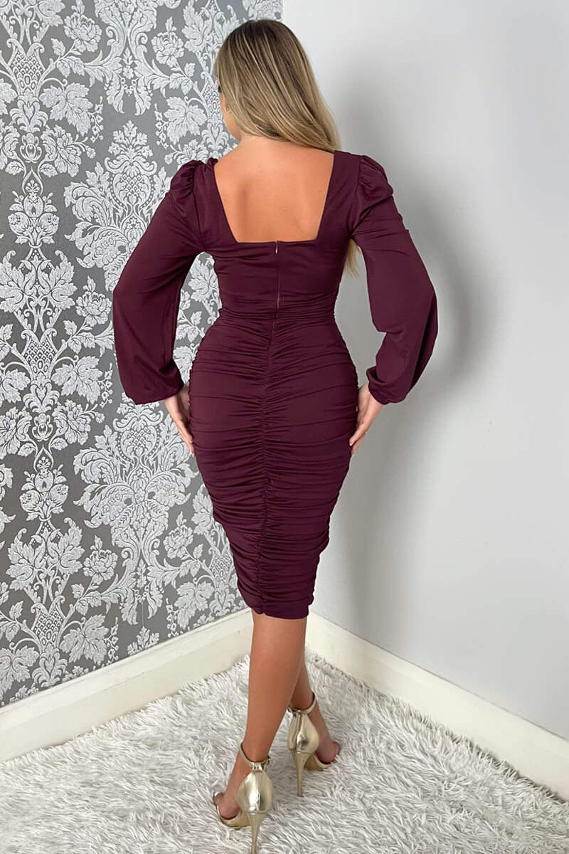 Ax paris burgundy dress best sale