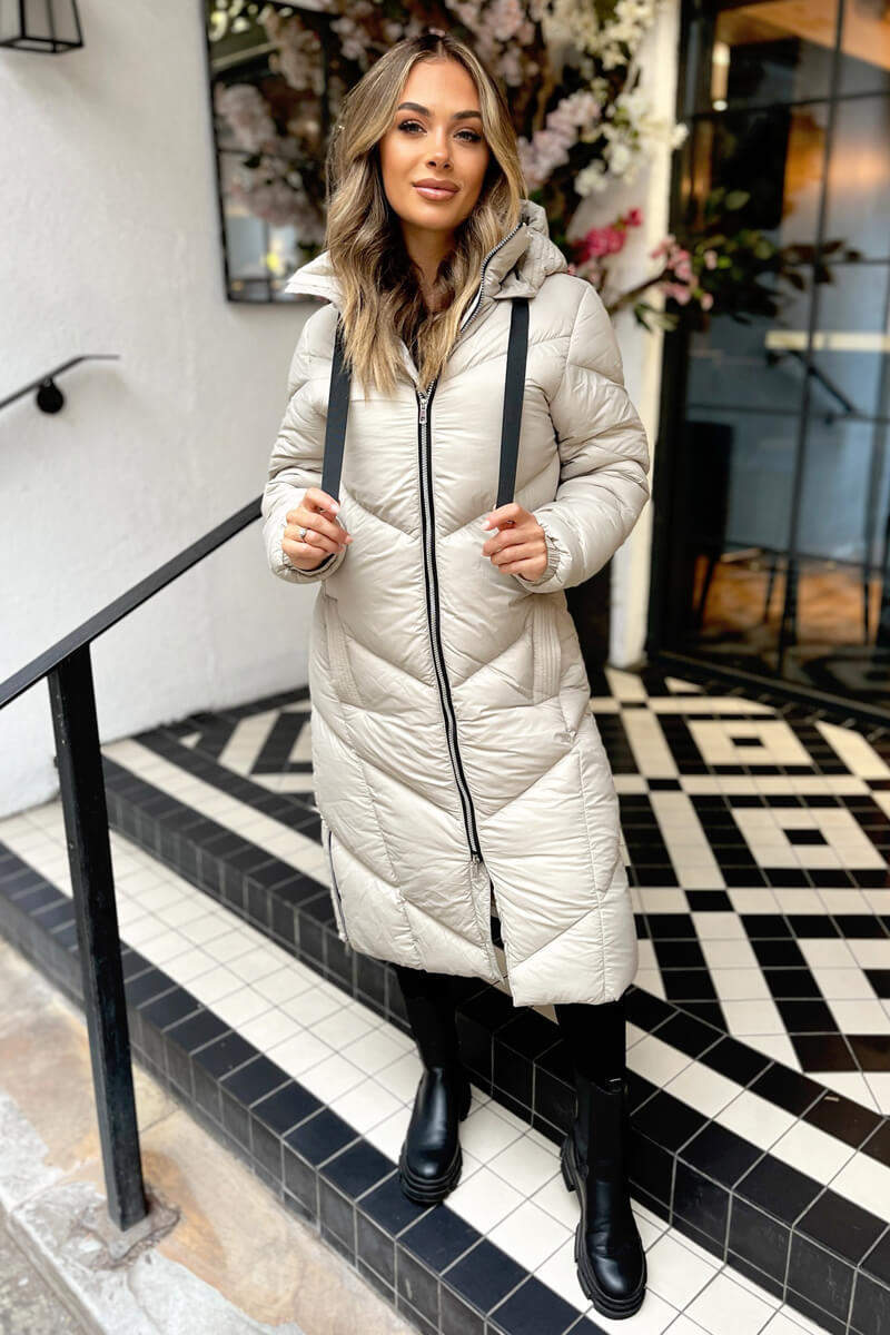 Oyster Long Puffer Coat