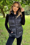 Black Short Padded Gilet