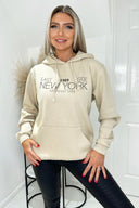 Stone 1989 New York Slogan Hoodie