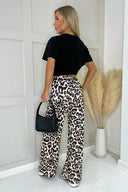 Multi Leopard Print Elasticated Waist Pants