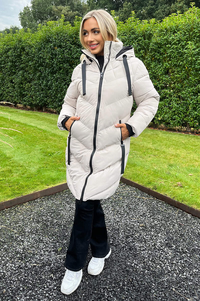 Oyster Long-Line Padded Coat