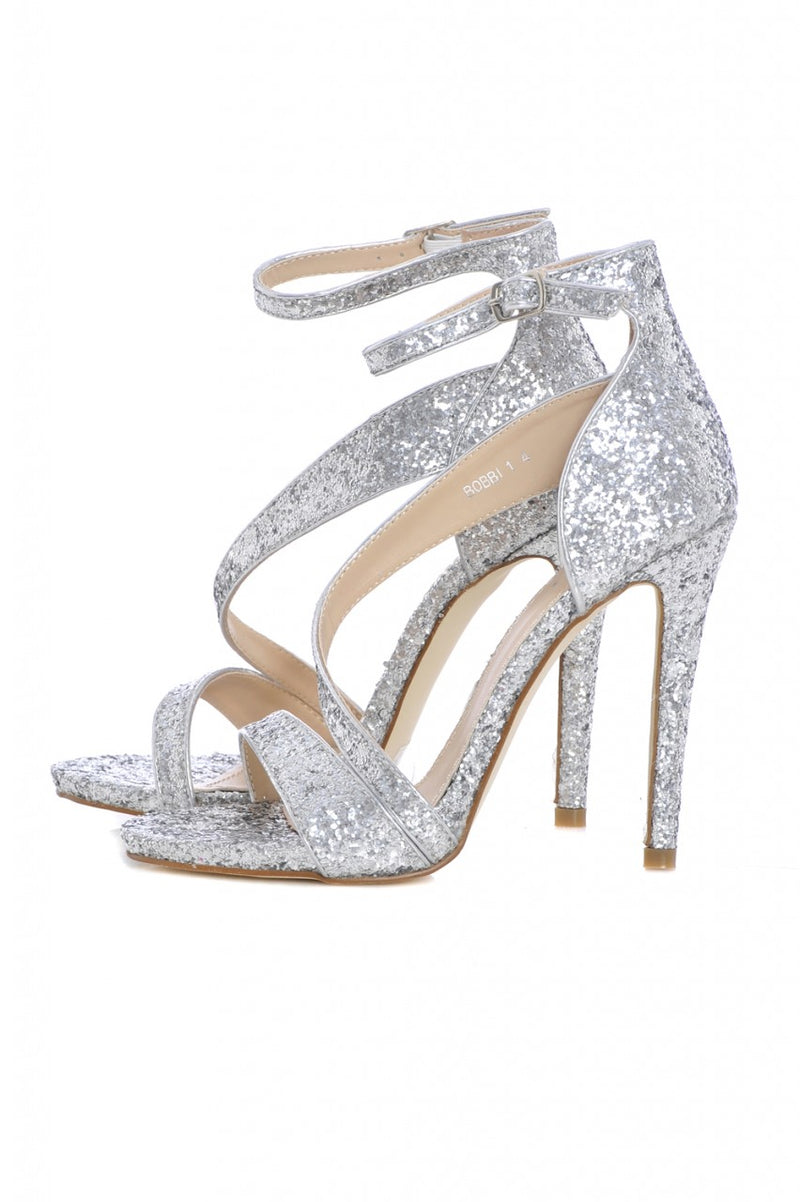 All Over Glitter  Strap Heels