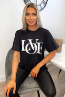 Black Love Oversized Tee