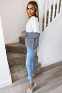 Ivory And Black Knit Off Shoulder Jumper