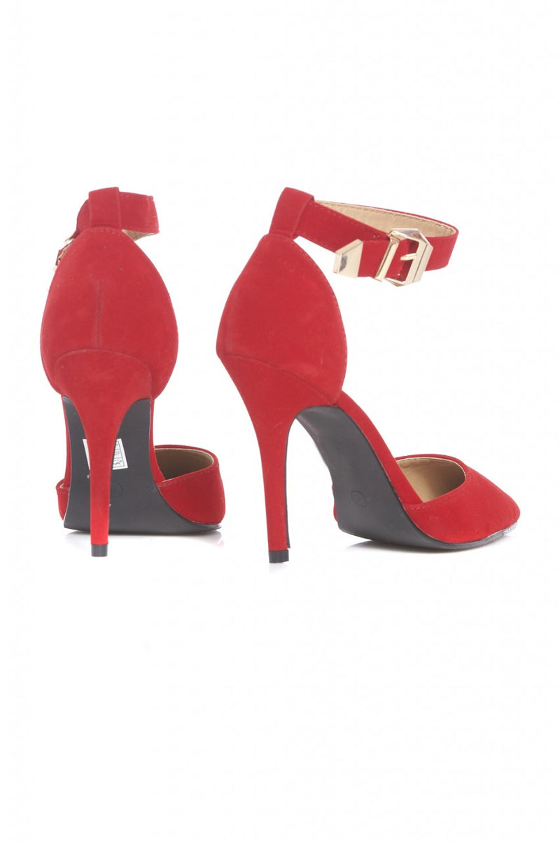 Strap  Court  Pointy Heeled Shoe