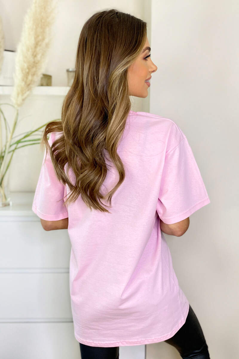 Pink Love Oversized Tee