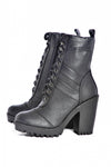 Heeled Lace Up Front Boot