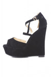 Double Cross Strap Wedges