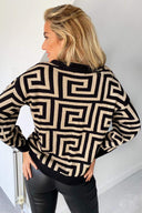 Stone Geo Print Jumper AX Paris