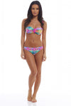 Bandeau Geometric Print Bikini