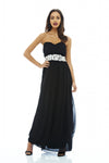 Chiffon Bandeau Maxi Dress