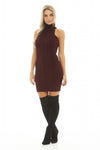 Cut In Neck Knitted Dress