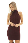 Cut In Neck Knitted Dress