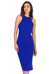 Cobalt Double Strap Midi Dress