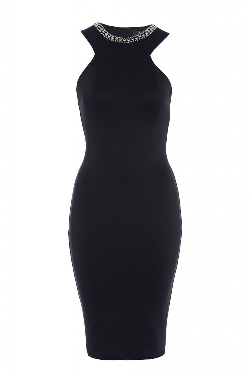 Embellished Neckline Bodycon Dress – AX Paris