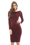 Crochet Mesh   Top Bodycon   Dress