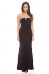 Notch Slinky Maxi Dress