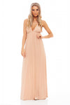 Slinky Plunge Maxi Dress