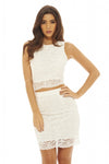 Sleeveless Lace Bodycon Dress