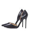 PU Court Pointy Heeled Shoe