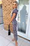 Multi Floral Milkmaid Jumpsuit