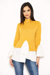 Mustard Polo Neck Shirt Jumper