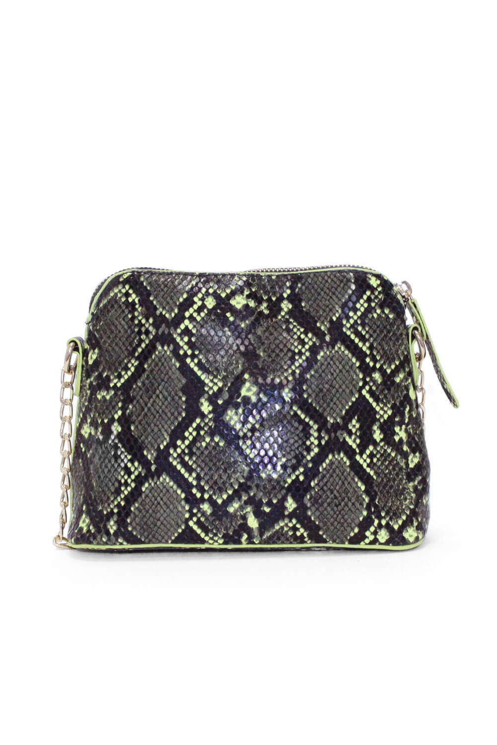 Lime green snake print on sale purse