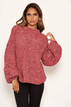 Pink Chenille Mix Blend Jumper