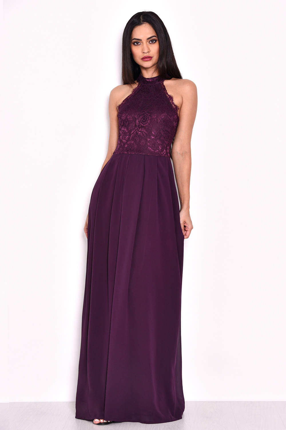 Ax paris hot sale plum maxi dress