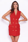 Red Blazer Dress