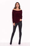 Wine Chenille Jumper